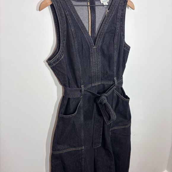 Sundance Poppy Denim Dress in Washed Black NEW Size 12 - Picture 6 of 14